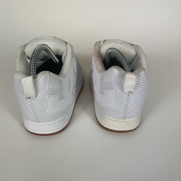 DC White Mens Court Graffik Size 7.5 Skate Shoes - Picture 11 of 11
